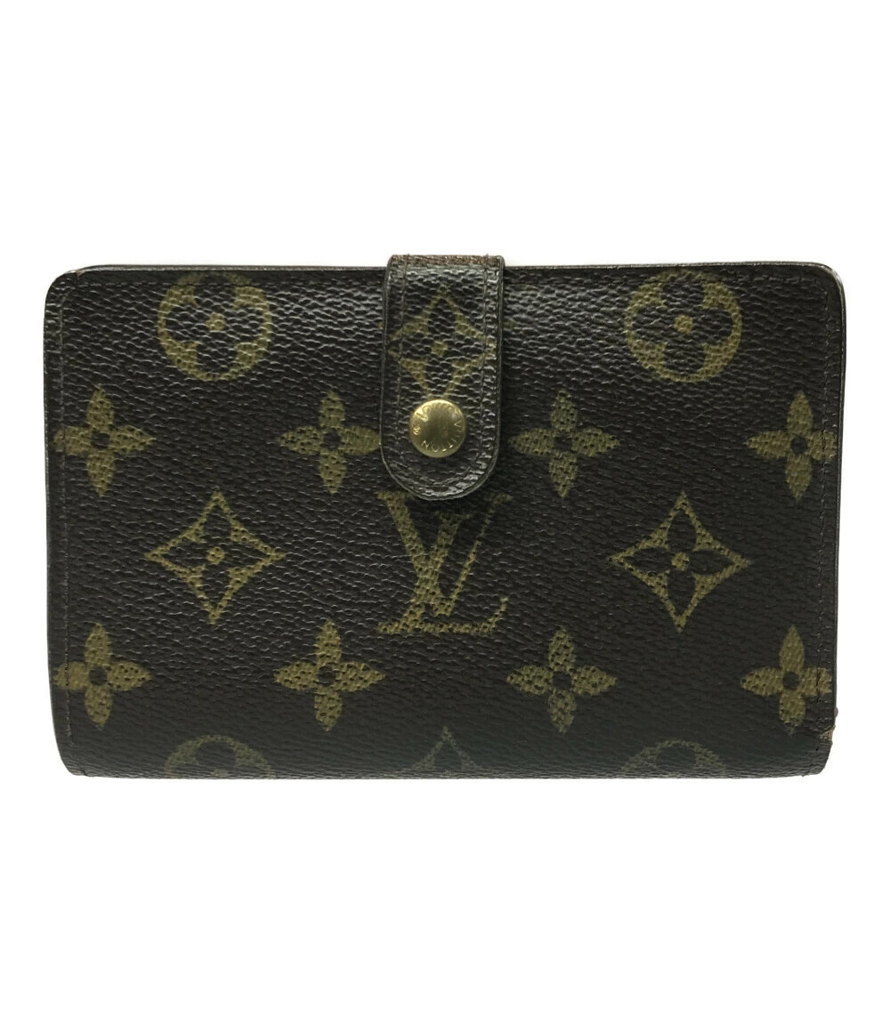 Louis Vuitton Bifold Wallet Clasp Porte Monnaie Canvas Leather Yellow Black